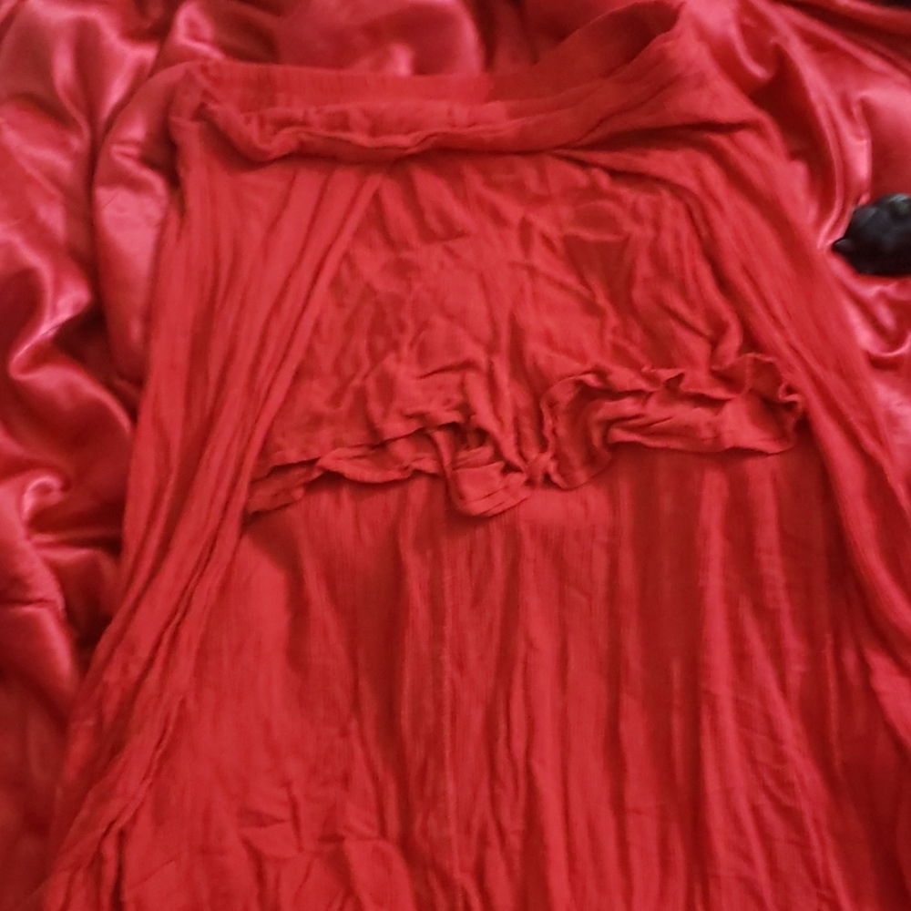 Red Skort with a train